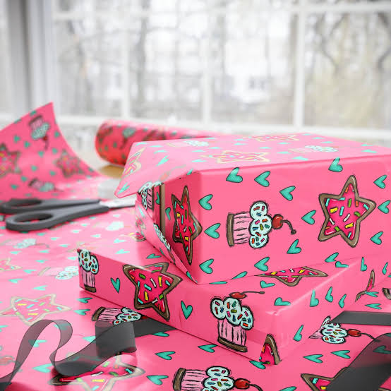 GlowGirl Birthday Gift Wrap